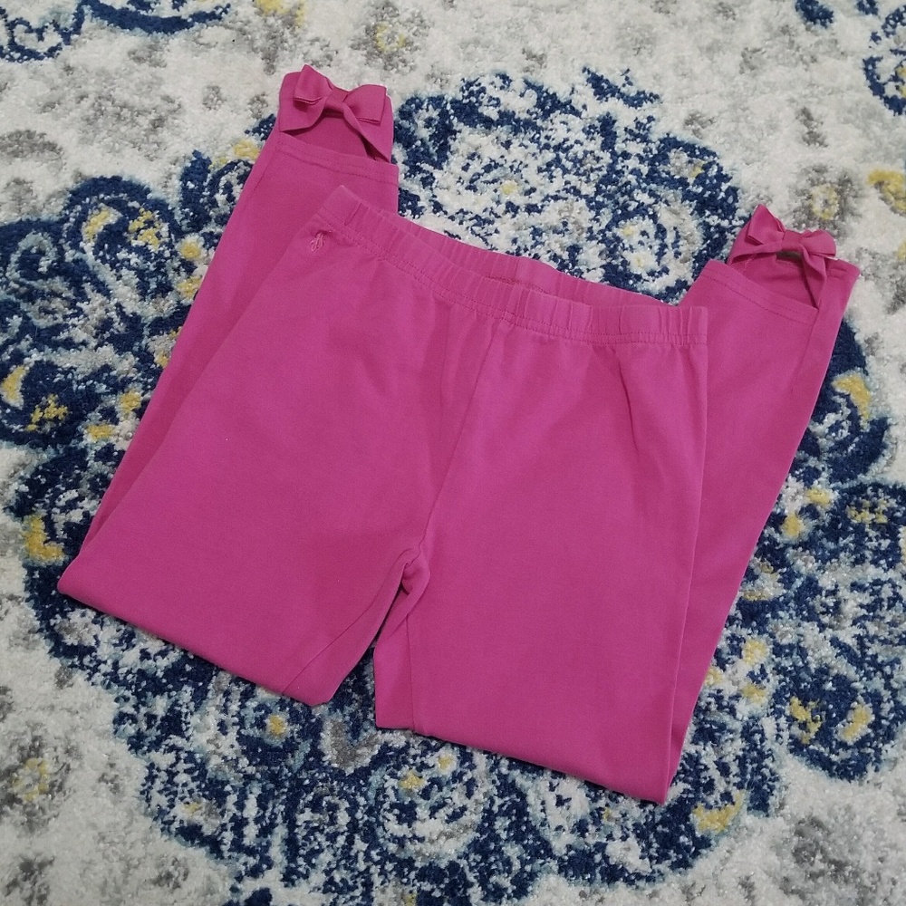 Ralph Lauren Girl's Pink Legging Back Ankle Bow M